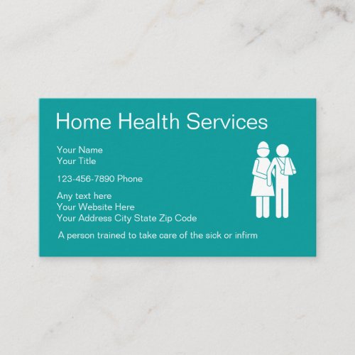 Home Health Nurse Business Cards