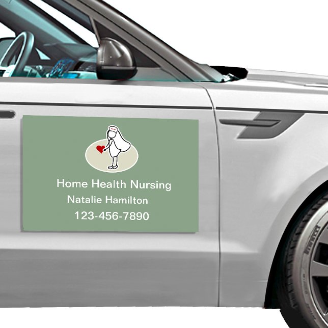 Home Health Nurse Magnetic Car Signs (Creator Uploaded)