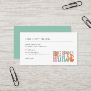 Home Health Nurse Services Stethoscope Business Card