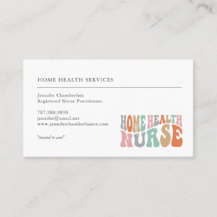 Home Health Nurse Services Stethoscope Business Card