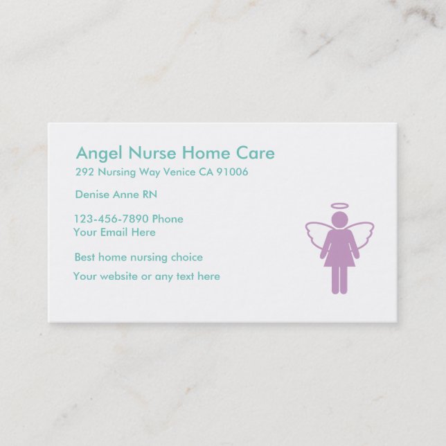 Home Health Nursing Business Cards (Front)