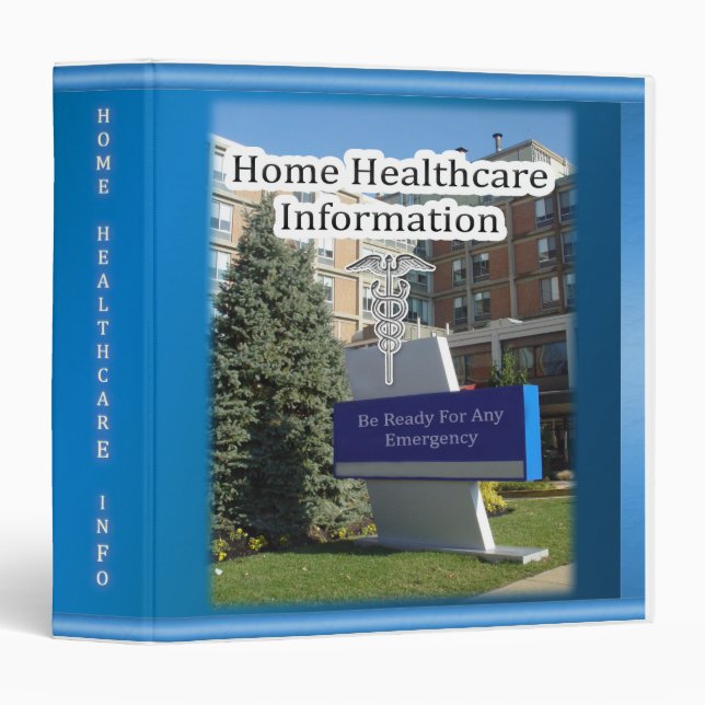 Home Healthcare Info Binder (Front/Spine)
