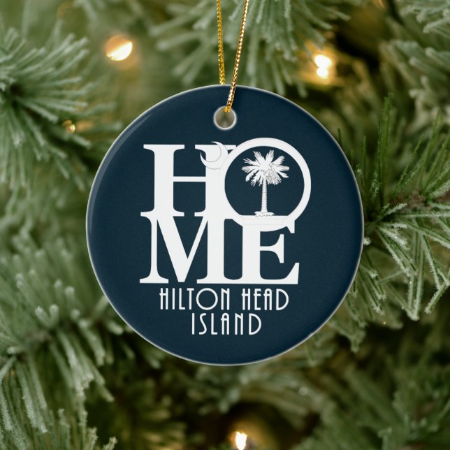 HOME Hilton Head Island Ceramic Ornament (Tree)