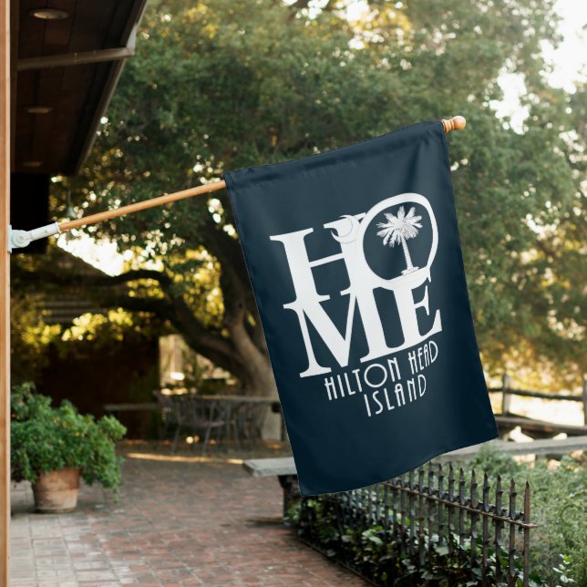 HOME Hilton Head Island House Flag (In SItu)