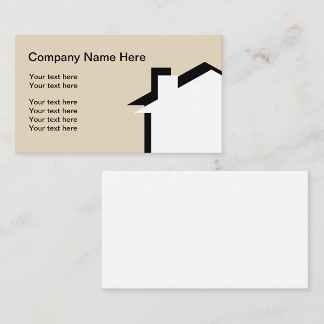 Home House Services Business Card (Front/Back)