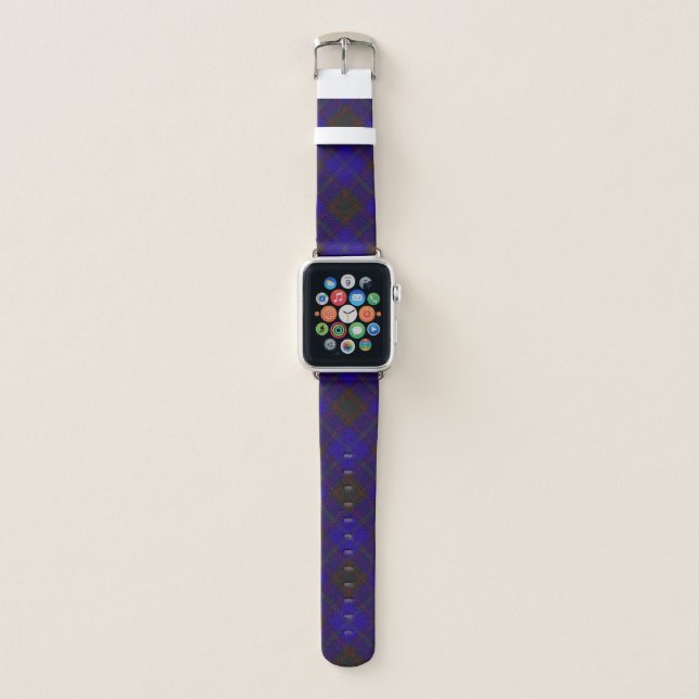 Home (Hume) Clan Scottish Tartan Plaid Apple Watch Band (Front)