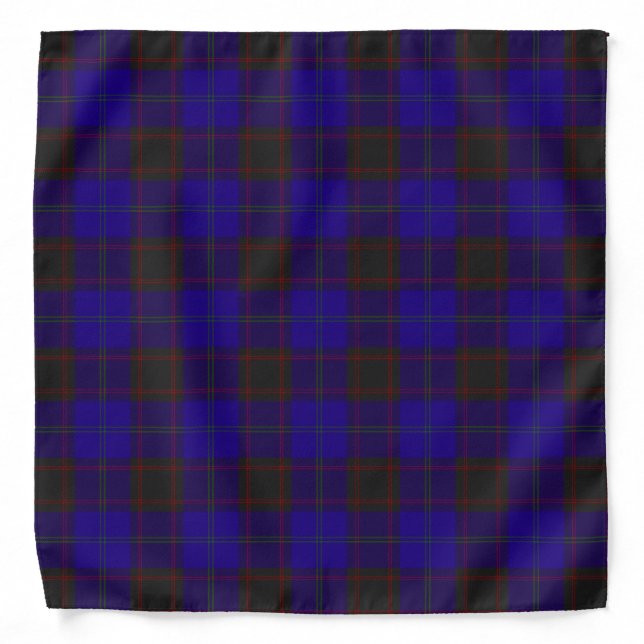 Home (Hume) Clan Scottish Tartan Plaid Bandana (Front)