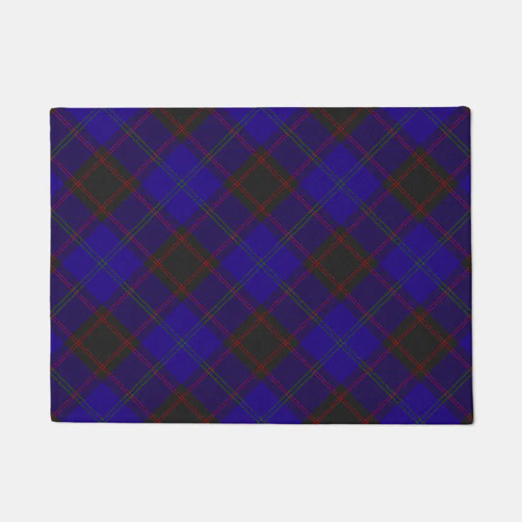 Home (Hume) Clan Scottish Tartan Plaid Doormat Zazzle