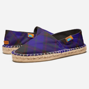 Home (Hume) Clan Scottish Tartan Plaid Espadrilles