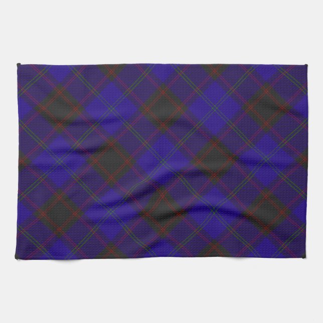 Home (Hume) Clan Scottish Tartan Plaid Kitchen Towel (Horizontal)