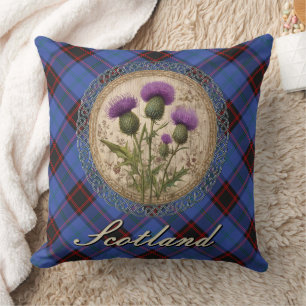 Home/Hume Tartan and Scottish Thistle Throw Pillow