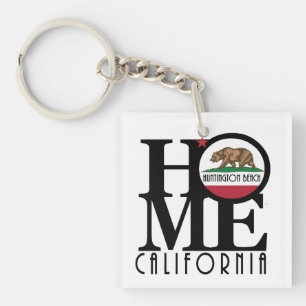 HOME Huntington Beach California Keychain