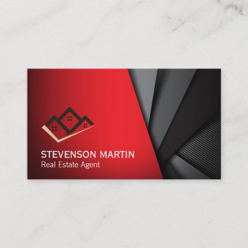 Home Icon  Abstract Background Business Card