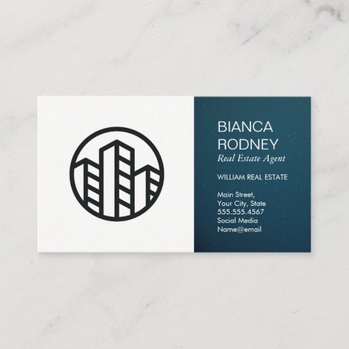 Home Icon  Real Estate Agent Business Card