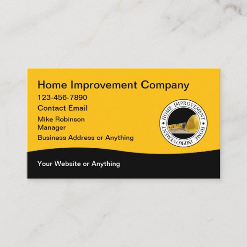 Home Improvement And Renovations Business Card