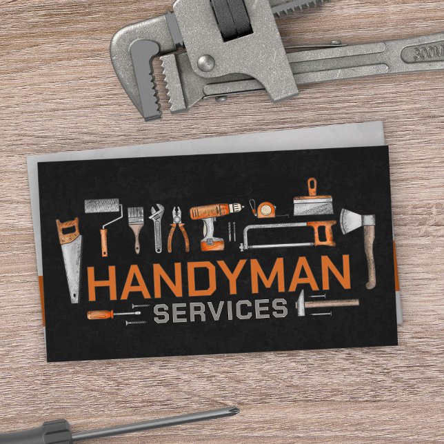 Home improvement and repair handyman services business card (Creator Uploaded)