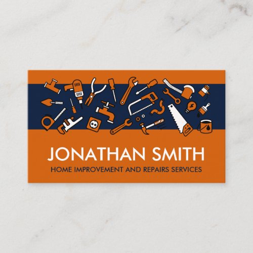 Home improvement and repair services business card