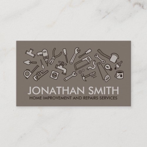 Home improvement and Repairs _ Handyman services Business Card