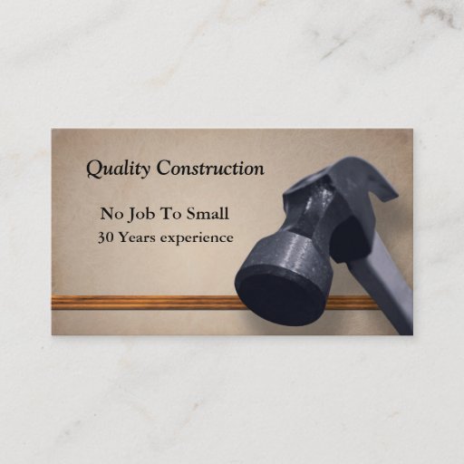 Customizable Home Improvement Business Card Templates