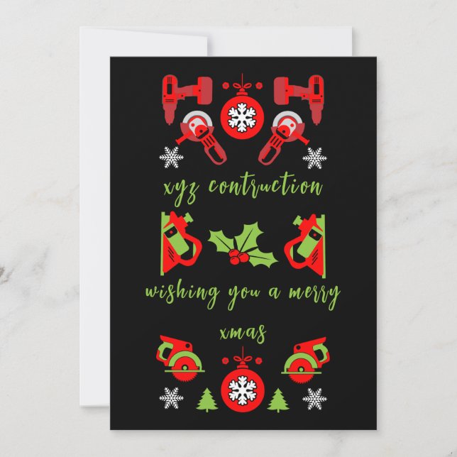 Home Improvement Christmas Gifts Holiday Card (Front)