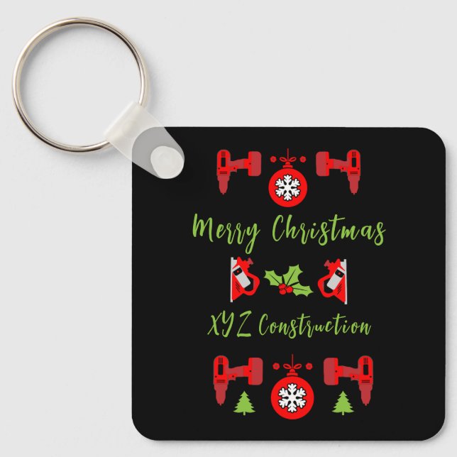 Home Improvement Christmas Gifts Keychain (Front)