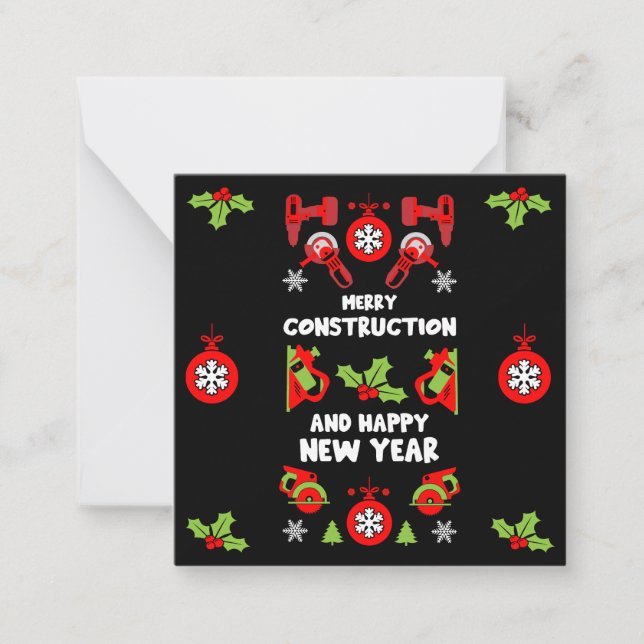 Home Improvement Christmas Gifts Note Card (Front)