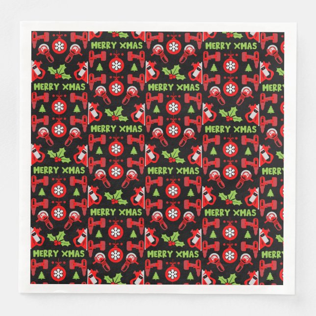 Home Improvement Christmas Gifts Paper Dinner Napkins (Front)