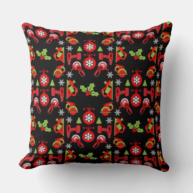 Home Improvement Christmas Gifts Throw Pillow (Front)