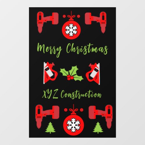 Home Improvement Christmas Gifts Window Cling