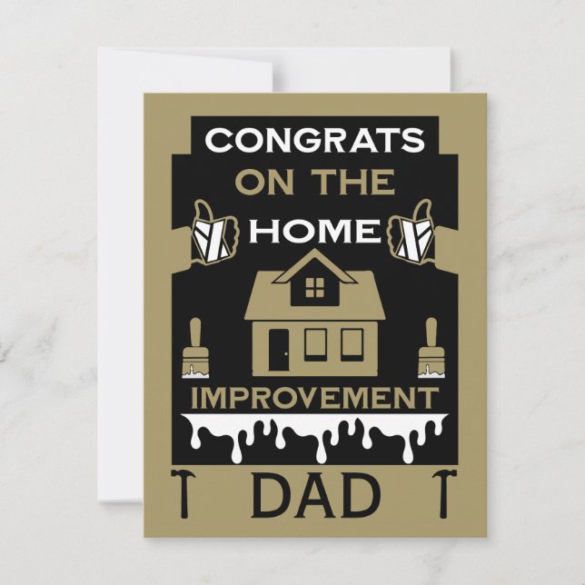 Home Improvement Congratulation Card (Front)