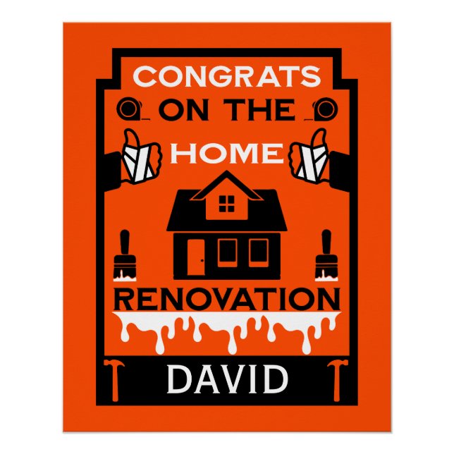 Home Improvement Congratulation Poster (Front)