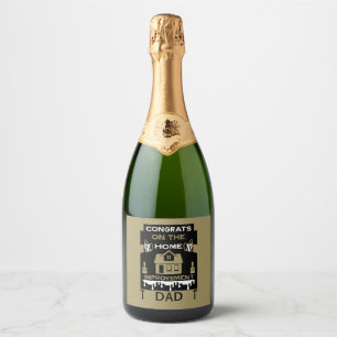 Home Improvement Congratulation Sparkling Wine Label