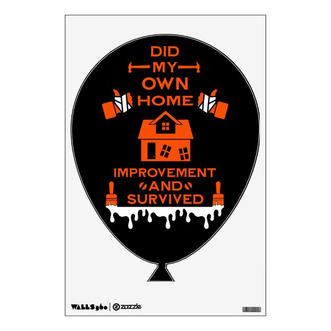 Home Improvement Congratulation Wall Decal (Front)