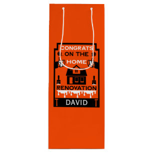 Home Improvement Congratulation Wine Gift Bag