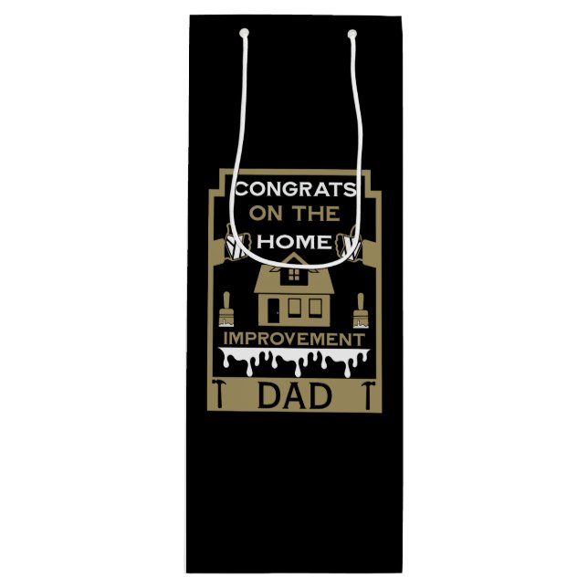 Home Improvement Congratulation Wine Gift Bag (Front)