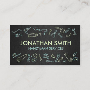 Home improvement icons - Handyman services Business Card