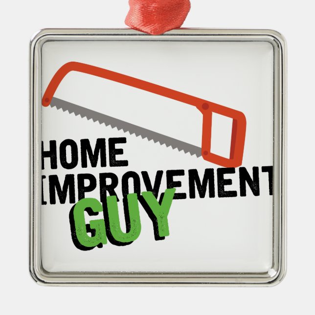 Home Improvement Metal Ornament (Front)
