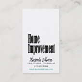 Home Improvement Remodeling Home Staging Interiors Business Card (Back)