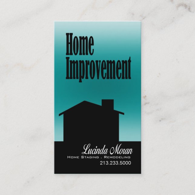 Home Improvement Remodeling Home Staging Interiors Business Card (Front)