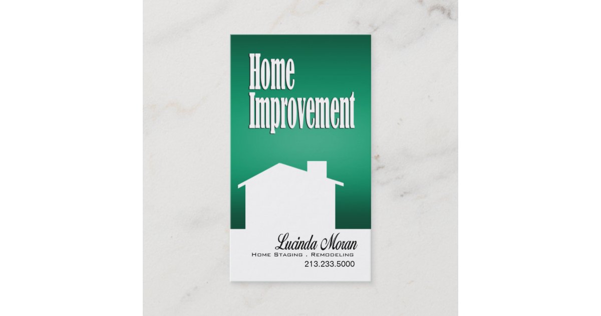 Home Improvement Remodeling Home Staging Interiors Business Card Zazzle
