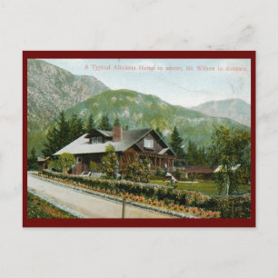 Home in Altadena, Mt. Wilson CA 1910 Vintage Postcard