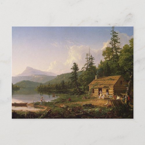 Home in the Woods by Thomas Cole  Postcard