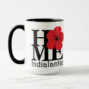 HOME Indialantic Red Hibiscus 15oz Mug
