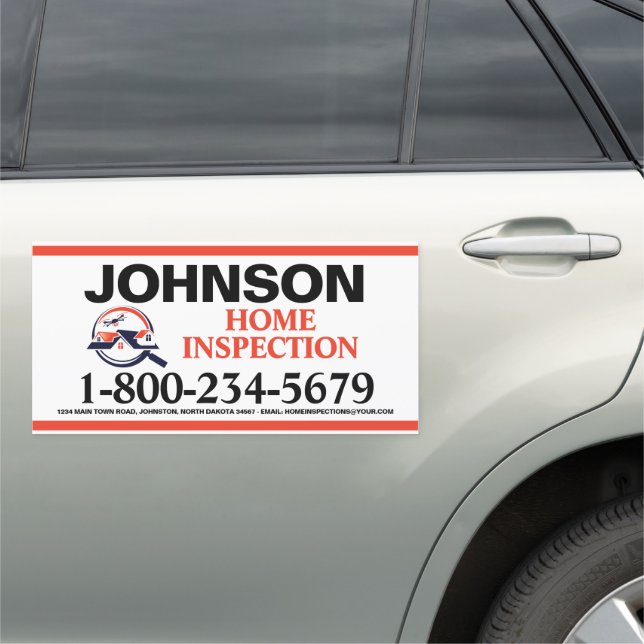 Home Inspection Auto Magnet (In Situ)