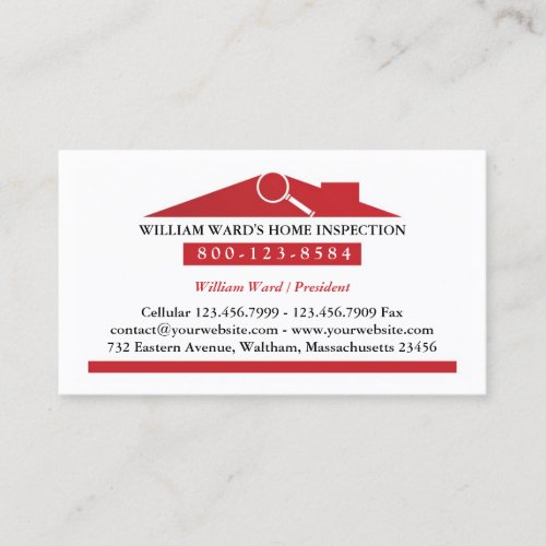 Home Inspection Business Card