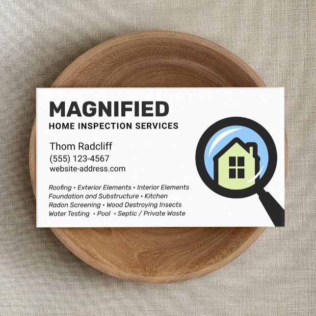 Home Inspection  Business Card (Creator Uploaded)