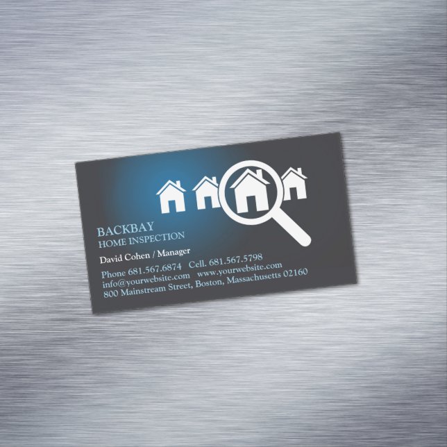 Home Inspection Business Card Magnet (In Situ)