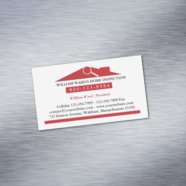 Home Inspection Business Card Magnet (In Situ)
