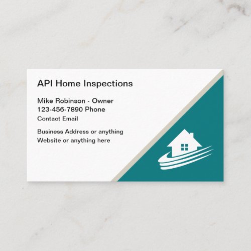 Home Inspection Services  Business Card