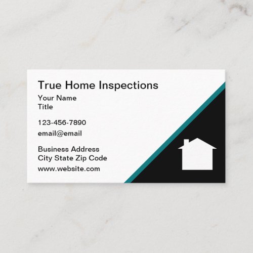 Home Inspection Services House Symbol Business Card